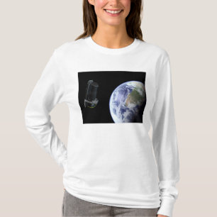 Spitzer departing the Earth soon after launch T-Shirt