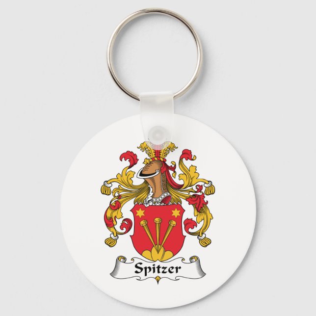 Spitzer Family Crest Key Ring (Front)