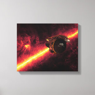 Spitzer seen against the infrared sky 2 canvas print