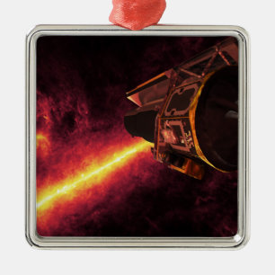 Spitzer seen against the infrared sky metal tree decoration