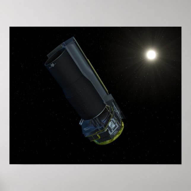 Spitzer seen in visible light poster (Front)