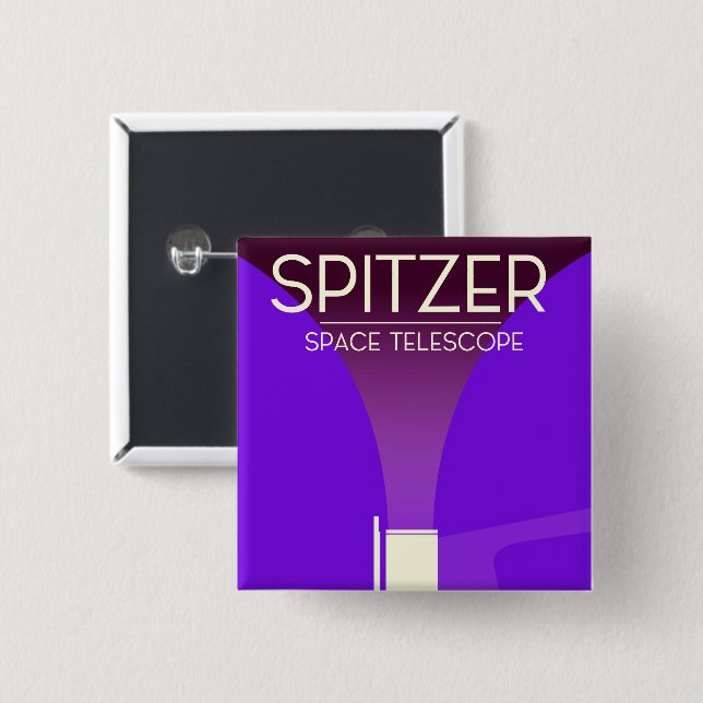 Spitzer Space Telescope 15 Cm Square Badge (Front & Back)