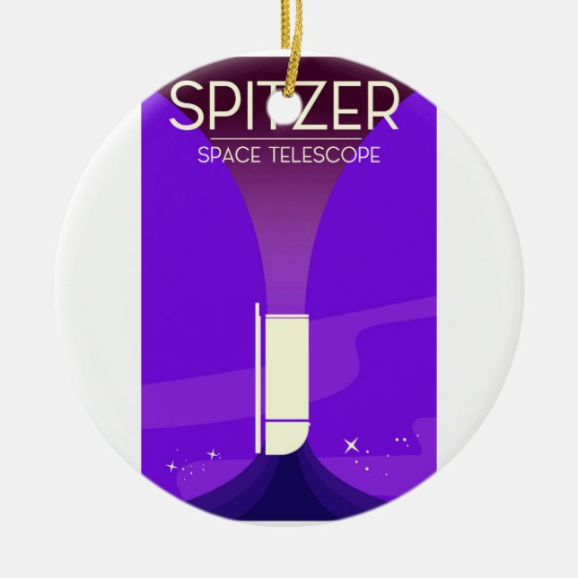 Spitzer Space Telescope Ceramic Tree Decoration (Front)