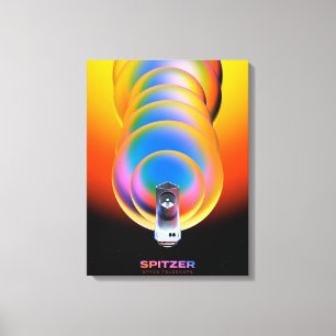 Spitzer Space Telescope Poster. Canvas Print