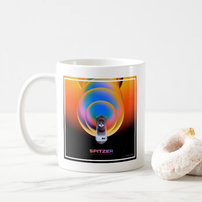 Spitzer Space Telescope Poster. Coffee Mug (With Donut)