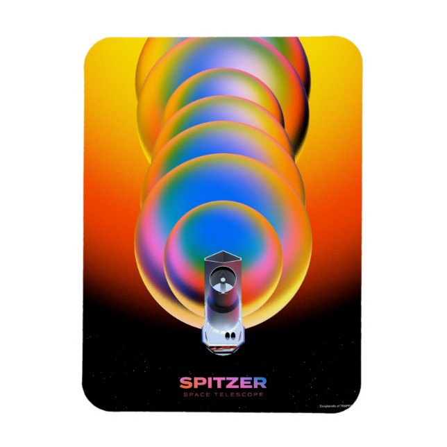 Spitzer Space Telescope Poster. Magnet (Vertical)