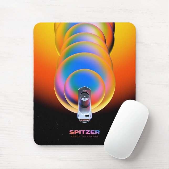 Spitzer Space Telescope Poster. Mouse Mat (With Mouse)