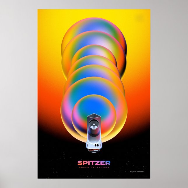 Spitzer Space Telescope Poster. Poster (Front)