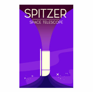 Spitzer Space Telescope Standing Photo Sculpture