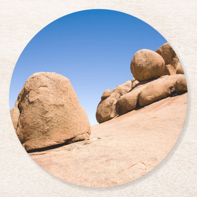 Spitzkoppe Round Paper Coaster (Front)