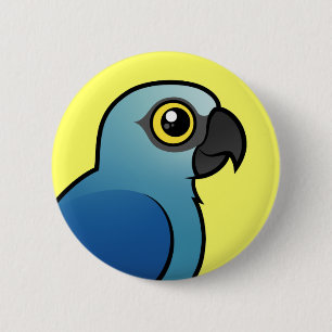 Spix's Macaw 6 Cm Round Badge