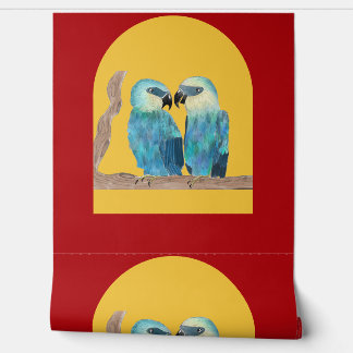 Spix's Macaws on a Wallpaper