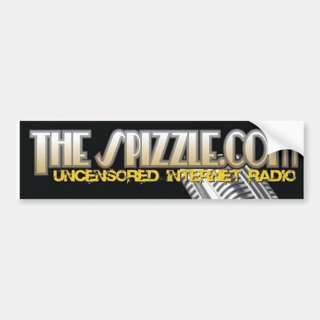 Spizzle Mic Bumper Sticker (Front)