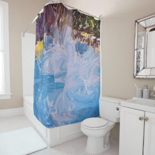 Splash 4  shower curtain