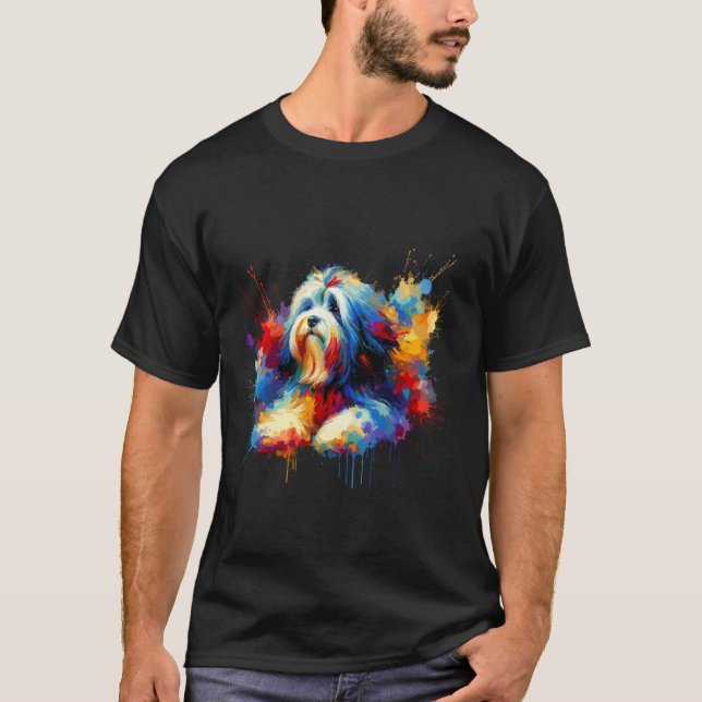 Splash Art Coton de Tulear T-Shirt (Front)