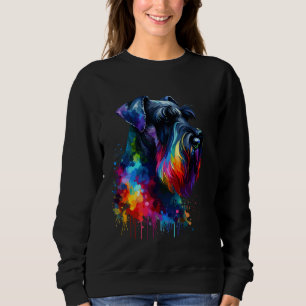 Splash Art Giant Schnauzer Sweatshirt