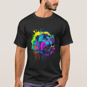 Splash Art Newfoundland Dog Owner Gift Idea Dog  T-Shirt