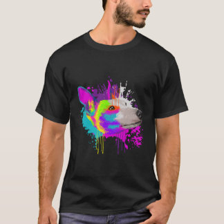 Splash Art Whippet Dog Owner Gift Idea Dog For Chr T-Shirt