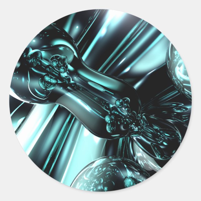 Splash Down Abstract Sticker (Front)