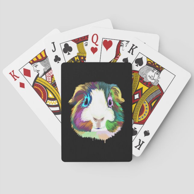 Splash Guinea Pig Playing Cards (Back)
