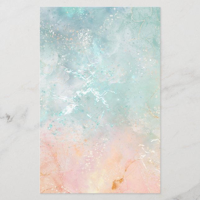 Splash Ink Watercolor Background, pastel colourful (Front)