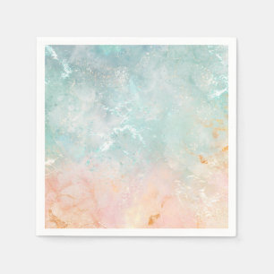 Splash Ink Watercolor Background, pastel colourful Napkin