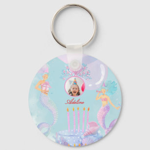 Splash Into a Mermaid Birthday Bash! Key Ring