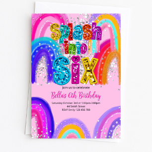 Splash Into Six Birthday Invitation
