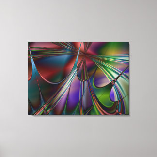 Splash Lattice Stretched Canvas Print