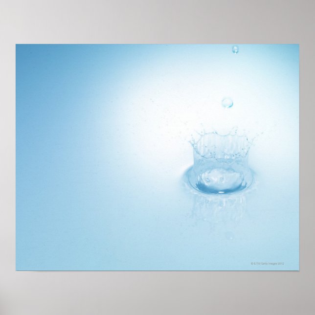 Splash made by water drop poster (Front)