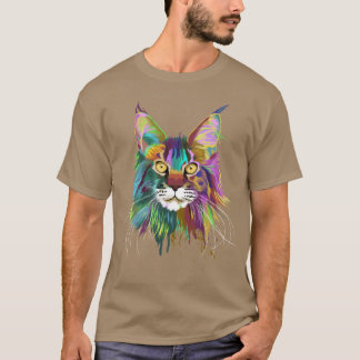 Splash Maine coon Cat T-Shirt
