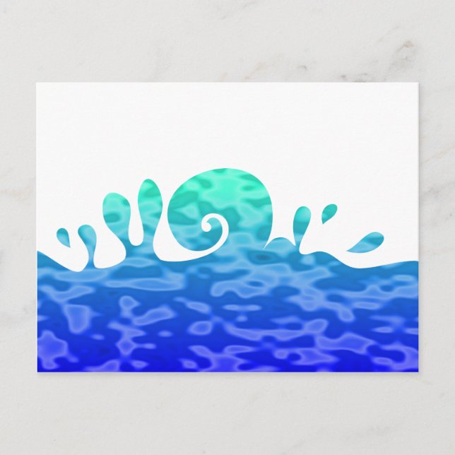 Splash Ocean Wave Postcard (Front)
