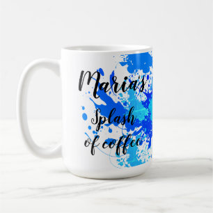 Splash of Blues Shades Colours in Stylish Style Coffee Mug