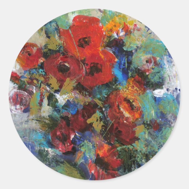 Splash of Colour II Classic Round Sticker (Front)