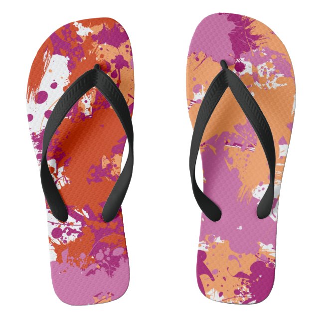 Splash of Colour | Lesbian Pride  Flip Flops (Footbed)
