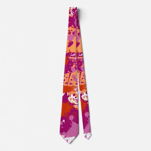 Splash of Colour | Lesbian Pride  Tie (Front)