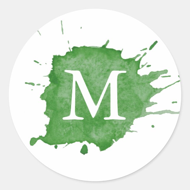 Splash Of Colour ⎥ Monogram Sticker (Front)
