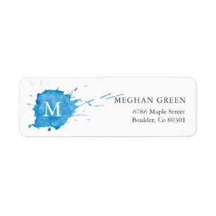 Splash Of Colour Return Address Label