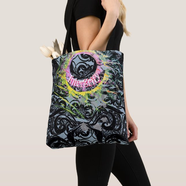 Splash of Integrity with an intricate pattern Tote Bag (Close Up)