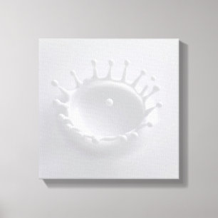 Splash of Milk Canvas Print