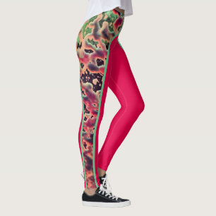 Splash of pink leggings