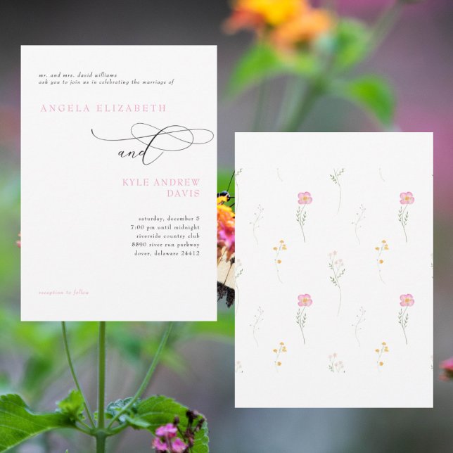 Splash of Spring Bride Parents Wedding Invitation (Creator Uploaded)