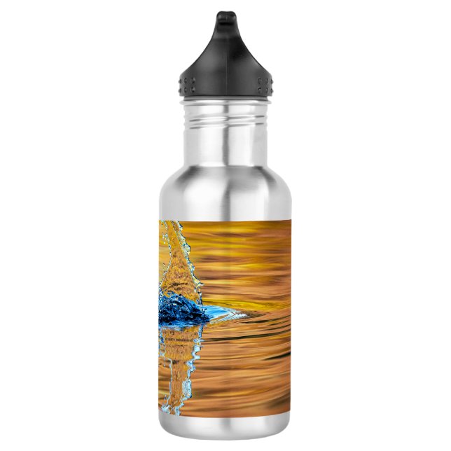 Splash on a fall evening 532 ml water bottle (Right)