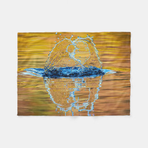 Splash on a fall evening fleece blanket