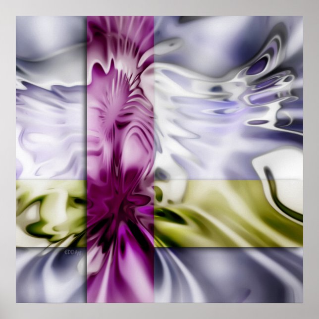 Splash On Stripes Poster (Front)