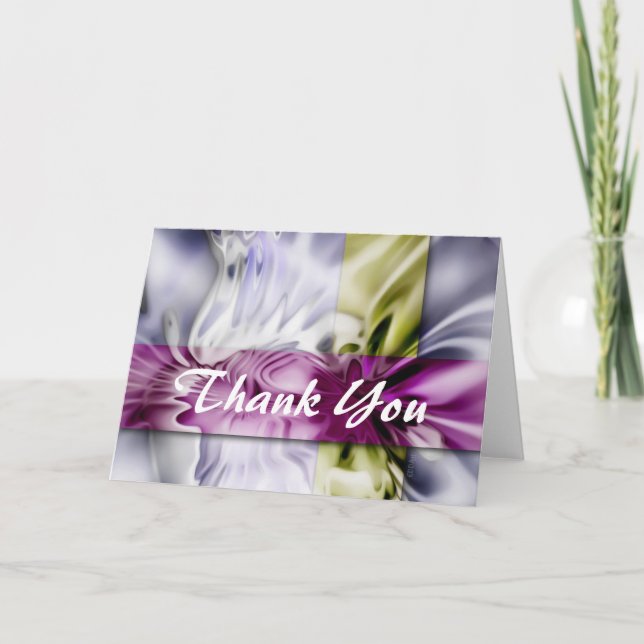 Splash On Stripes + Thank You Card (Front)