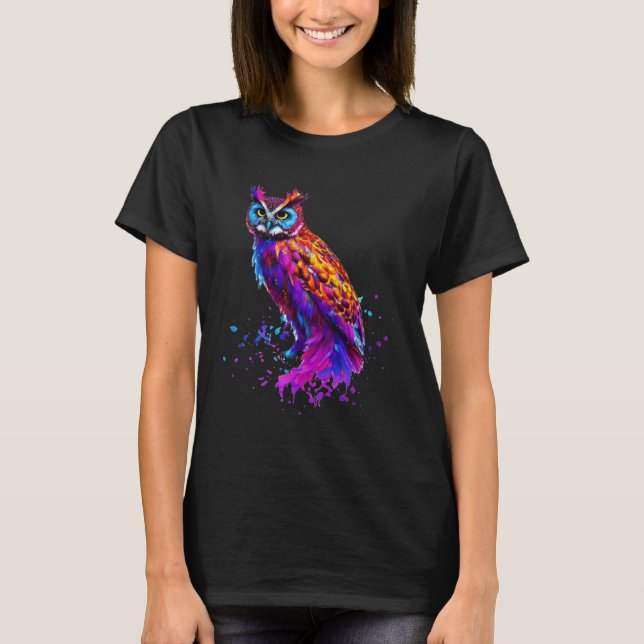 Splash Owl T-Shirt (Front)