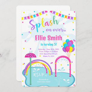 Splash Pad Invitation