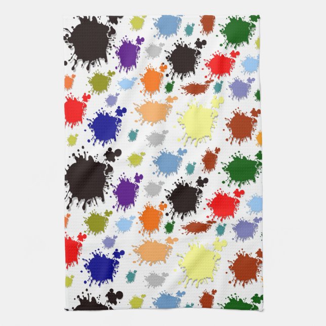 Splash Paint American MoJo Kitchen Towel (Vertical)