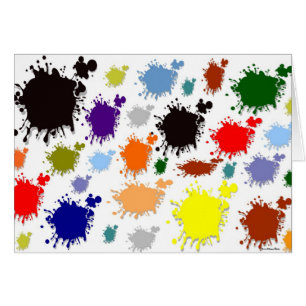 Splash Paint Card